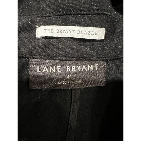 Lane Bryant - The Bryant Blazer Jacket Long Sleeve  Black Stretch Plus Size 24 - Picture 6 of 8